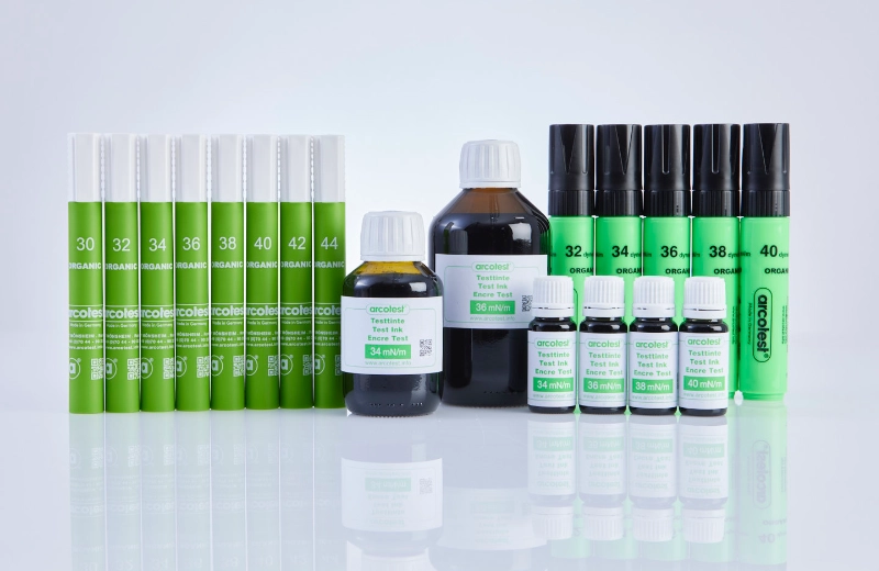 organic testtinten Flaschen und Stifte